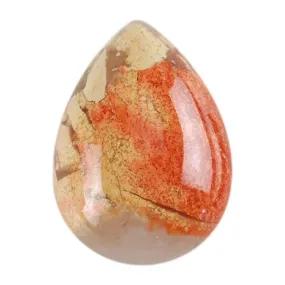 Brecciated Jasper Gemstone - Cabochon Pear 13mm x 18mm Pkg/1