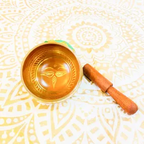 Buddha Eye/Om Engraved Relaxing Singing Bowl