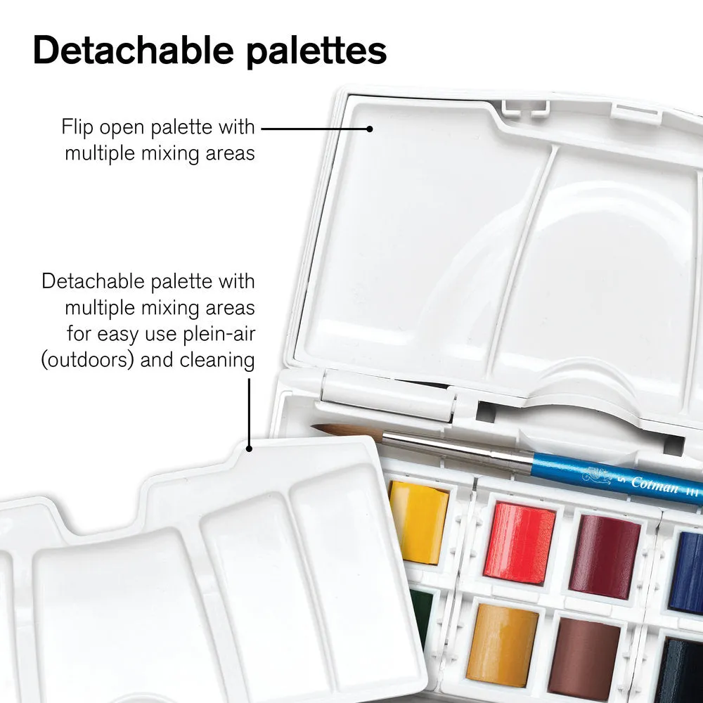 Cotman Watercolours Palette Pocket Set - 12 HP