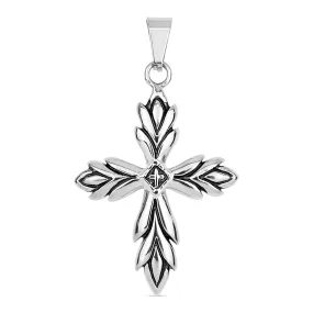 Detailed Cross Stainless Steel Pendant / PDJ3431