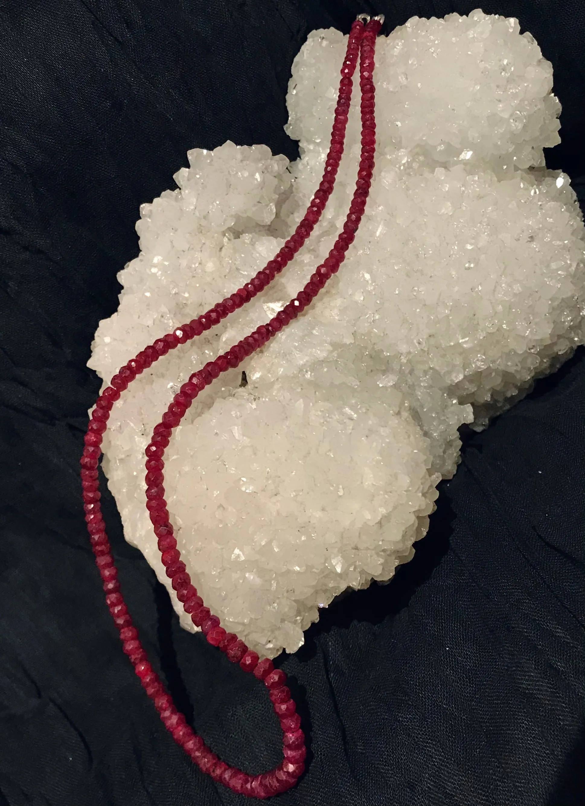 Faceted Ruby Necklace